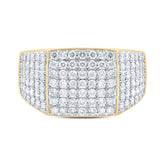 1 1/2CTW-DIA NK MENS RING